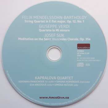 CD Giuseppe Verdi: Mendelssohn Verdi Suk