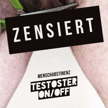 LP Menschabstinenz: Testoster On/off (white-red Marbled Vinyl)