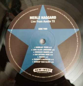 LP Merle Haggard: Live From Austin TX '78