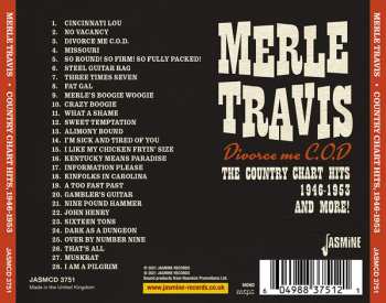 CD Merle Travis: Divorce Me C.O.D. - The Country Chart Hits 1946-1953 And More!