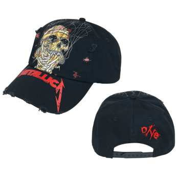 Merch Metallica: Berretto con visiera Skull One Distressed (trucker Cap)