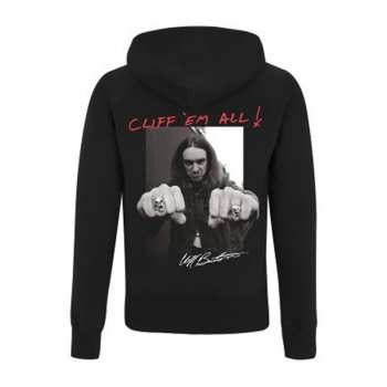 Merce Metallica: Mikina Se Zipem Cliff Burton Fists M