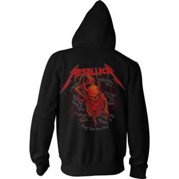 Merce Metallica: Metallica Unisex Pullover Hoodie: Skull Screaming Red (back Print) (small) S
