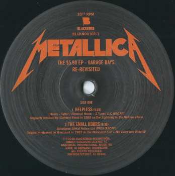 LP Metallica: The $5.98 E.P. - Garage Days Re-Revisited