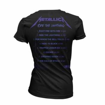 Merce Metallica: Tričko Dámské Ride The Lightning Tracks (black) S