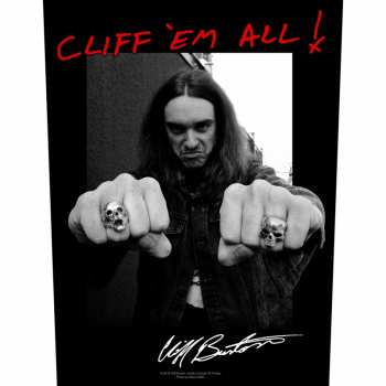 Merce Metallica: Zádová Nášivka Cliff 'em All!