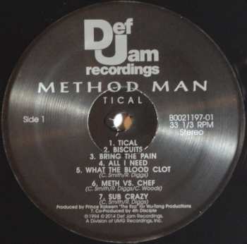 LP Method Man: Tical CLR