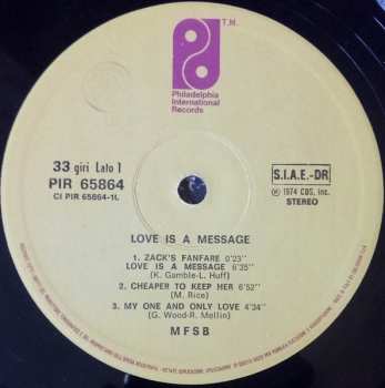 LP MFSB: Love Is The Message