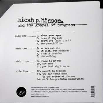 2LP Micah P. Hinson: Micah P. Hinson And The Gospel Of Progress