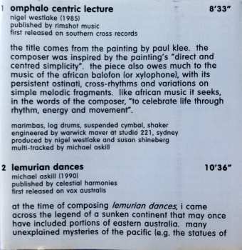 CD Michael Askill: Australian Percussion