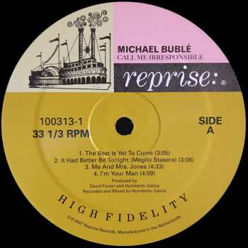 2LP Michael Bublé: Call Me Irresponsible