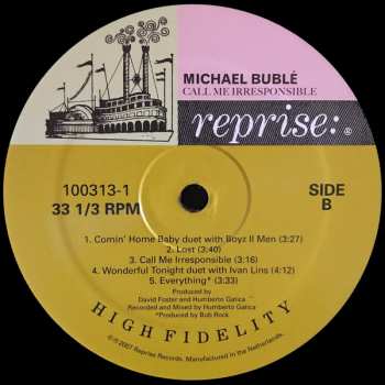 2LP Michael Bublé: Call Me Irresponsible
