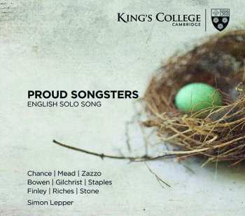 CD Lawrence Zazzo: Proud Songsters: English Solo Song