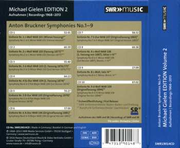 10CD/Set di cofanetti Anton Bruckner: Symphonies No.1-9, Michael Gielen Edition Vol. 2 1968-2013