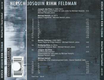 CD Wolfgang Rihm: Hersch / Josquin / Rihm / Feldman