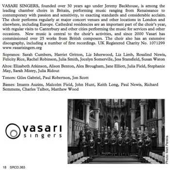 CD Vasari Singers: Choral Music, Volume 1