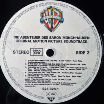 LP Michael Kamen: Die Abenteuer Des Baron Münchhausen Original Motion Picture Soundtrack