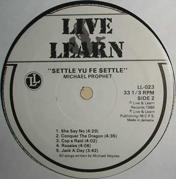 LP Michael Prophet: Settle Yu Fe Settle