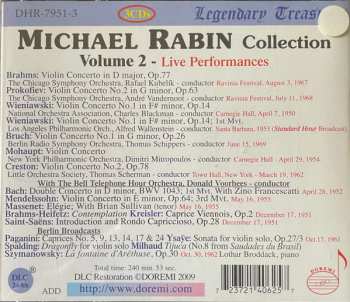 3CD/Set di cofanetti Michael Rabin: Collection Vol.2 . Violin Concertos (Live Performances)