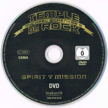 CD/DVD Michael Schenker's Temple Of Rock: Spirit On A Mission DLX