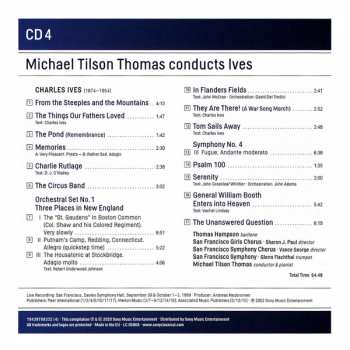 4CD/Set di cofanetti The Chicago Symphony Orchestra: Michael Tilson Thomas Conducts Ives