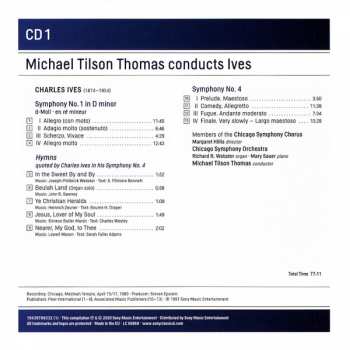 4CD/Set di cofanetti The Chicago Symphony Orchestra: Michael Tilson Thomas Conducts Ives