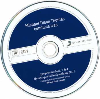 4CD/Set di cofanetti The Chicago Symphony Orchestra: Michael Tilson Thomas Conducts Ives
