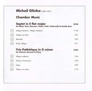 CD Consortium Classicum: Septet ∙ Trio Pathétique ∙ Serenade ∙ Three Russian Songs