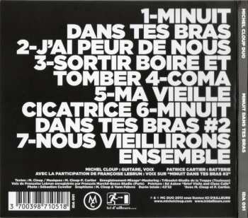CD Michel Cloup Duo: Minuit Dans Tes Bras