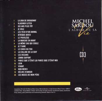 5CD/Set di cofanetti Michel Sardou: L'album De Sa Vie