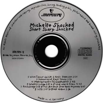CD Michelle Shocked: Short Sharp Shocked