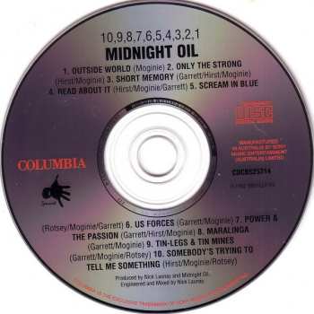 CD Midnight Oil: 10, 9, 8, 7, 6, 5, 4, 3, 2, 1
