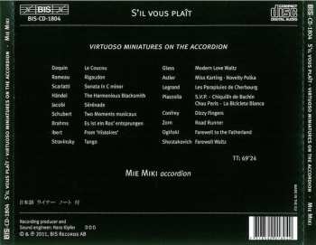 CD Mie Miki: S'il Vous Plaît (Virtuoso Miniatures On The Accordion)