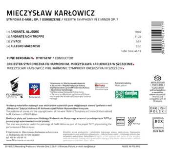 SACD Mieczysław Karłowicz: Odrodzenie = Rebirth