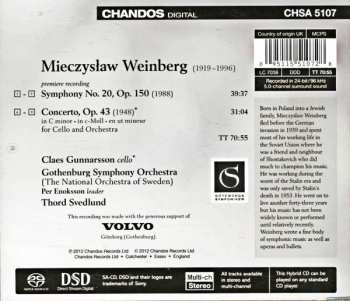 SACD Göteborgs Symfoniker: Cello Concerto - Symphony No. 20