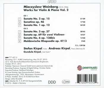 2CD Mieczysław Weinberg: Violin Sonatas 1-3 & 6 · Sonatina Op. 46 · Sonata for Two Violins