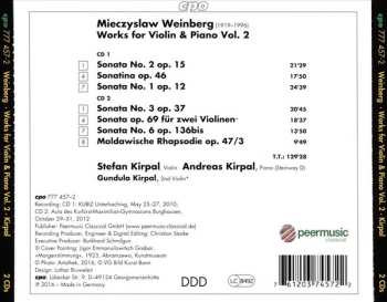 2CD Mieczysław Weinberg: Violin Sonatas 1-3 & 6 · Sonatina Op. 46 · Sonata for Two Violins
