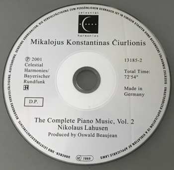 5CD/Set di cofanetti Mikalojus Konstantinas Ciurlionis: The Complete Piano Music
