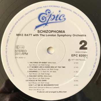 LP The London Symphony Orchestra: Schizophonia