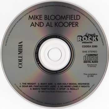CD Mike Bloomfield: Mike Bloomfield And Al Kooper