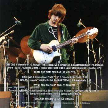 2CD Mike Oldfield: Adventures In Hannover