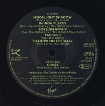 LP Mike Oldfield: Crises
