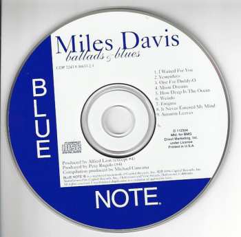 CD Miles Davis: Ballads & Blues