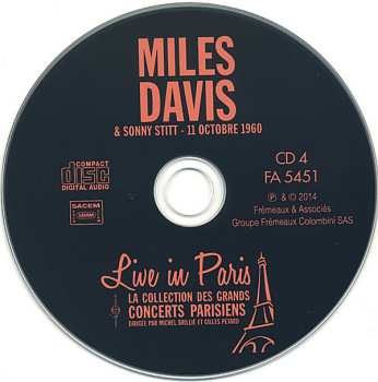 4CD Miles Davis: Live In Paris - 21 Mars / 11 Oct. 1960