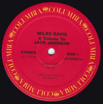 LP Miles Davis: A Tribute To Jack Johnson