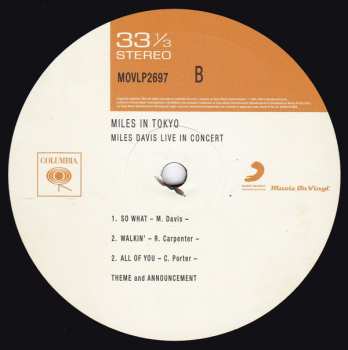 LP Miles Davis: Miles In Tokyo