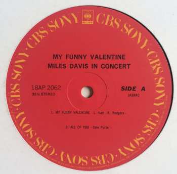 LP Miles Davis: My Funny Valentine - Miles Davis In Concert