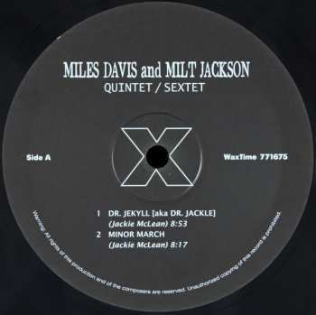 LP Miles Davis: Quintet / Sextet