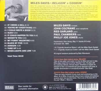 CD Miles Davis: Relaxin' + Cookin'