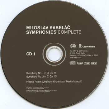 4CD/Set di cofanetti Prague Radio Symphony Orchestra: Symphonies Complete